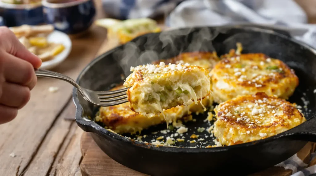 Galettes de poireaux à la feta : recette ultra simple et rapide plébiscitée ce printemps