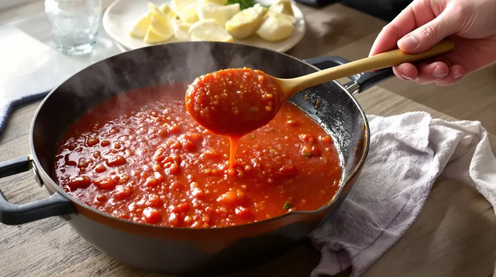 Ma sauce tomate restait trop acide : un seul légume a réglé le problème sans jamais toucher au sucre