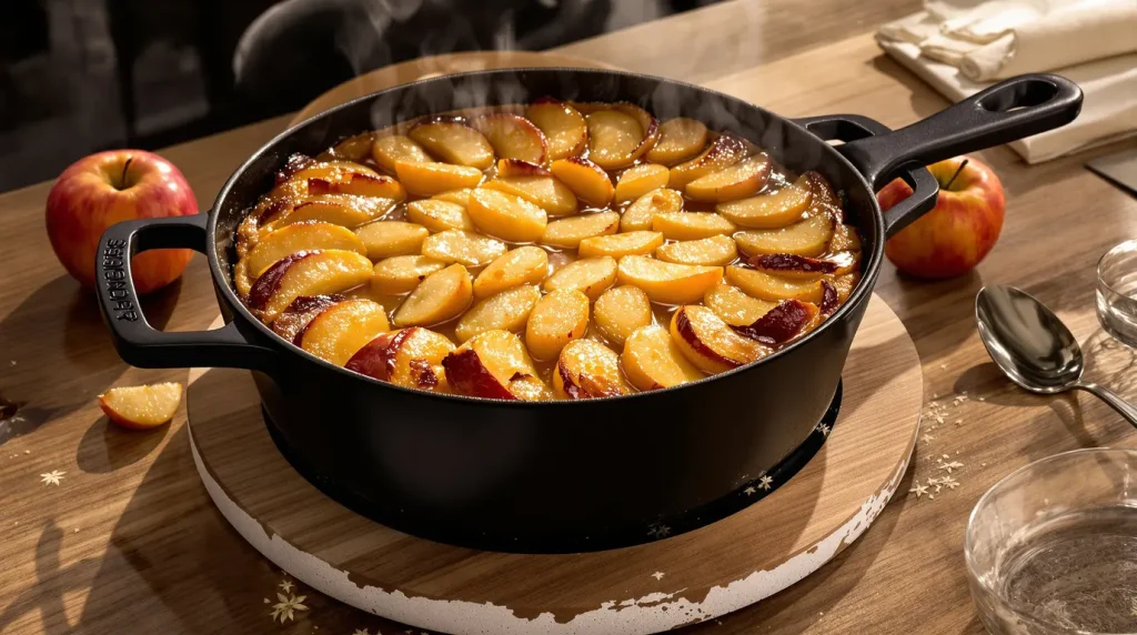 Ce gâteau aux pommes à la poêle va vite devenir votre dessert préféré (facile et rapide)