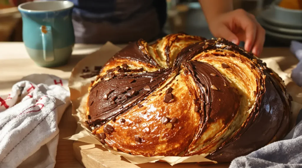 Deux couleurs, double bonheur : la brioche super moelleuse au cacao et au chocolat du goûter !