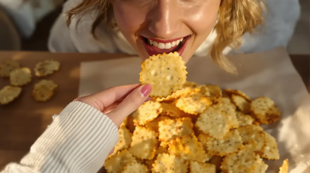 « Je les fais en 10 minutes pour l'apéro » : mes crackers maison croustillants au fromage et graines dorées, bien plus savoureux que les industriels