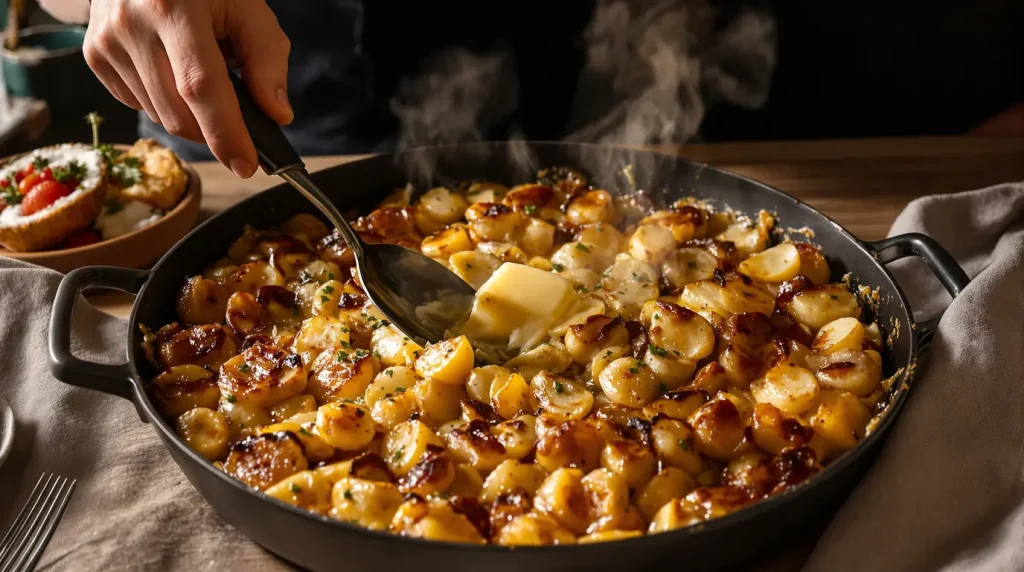 Le gratin ultra simple : pommes, oignons, bouillon, encore plus gourmand qu’un dauphinois